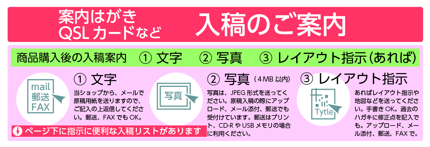 印刷原稿の入稿のご案内