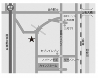 シンプルな案内地図